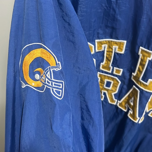90’s St. Louis Rams Champion NFL Pullover Windbreaker Jacket Size XL - Picture 6 of 9